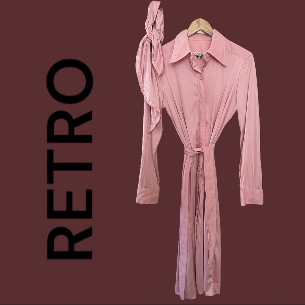 Vintage Retro 60s 70s Midi Dress By Parade New York Sz M Immaculate Condition!